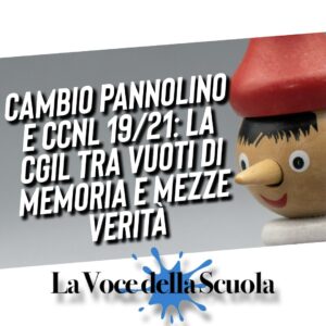 Cambio pannolino e Ccnl 19/21: la CGIL tra vuoti di memoria e mezze verità